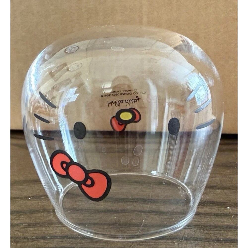 Hello Kitty Sanrio 2020 Wobble Glass Rocking Stemless Wine Tumbler Rare - Picture 3 of 3